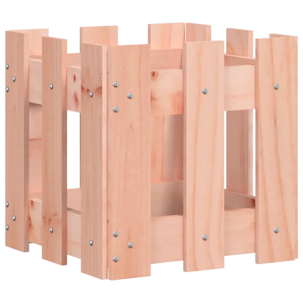 Plantenbak met hekontwerp 30x30x30 cm massief dougashout is nu te koop bij PeponiXL, paradijselijk wonen!