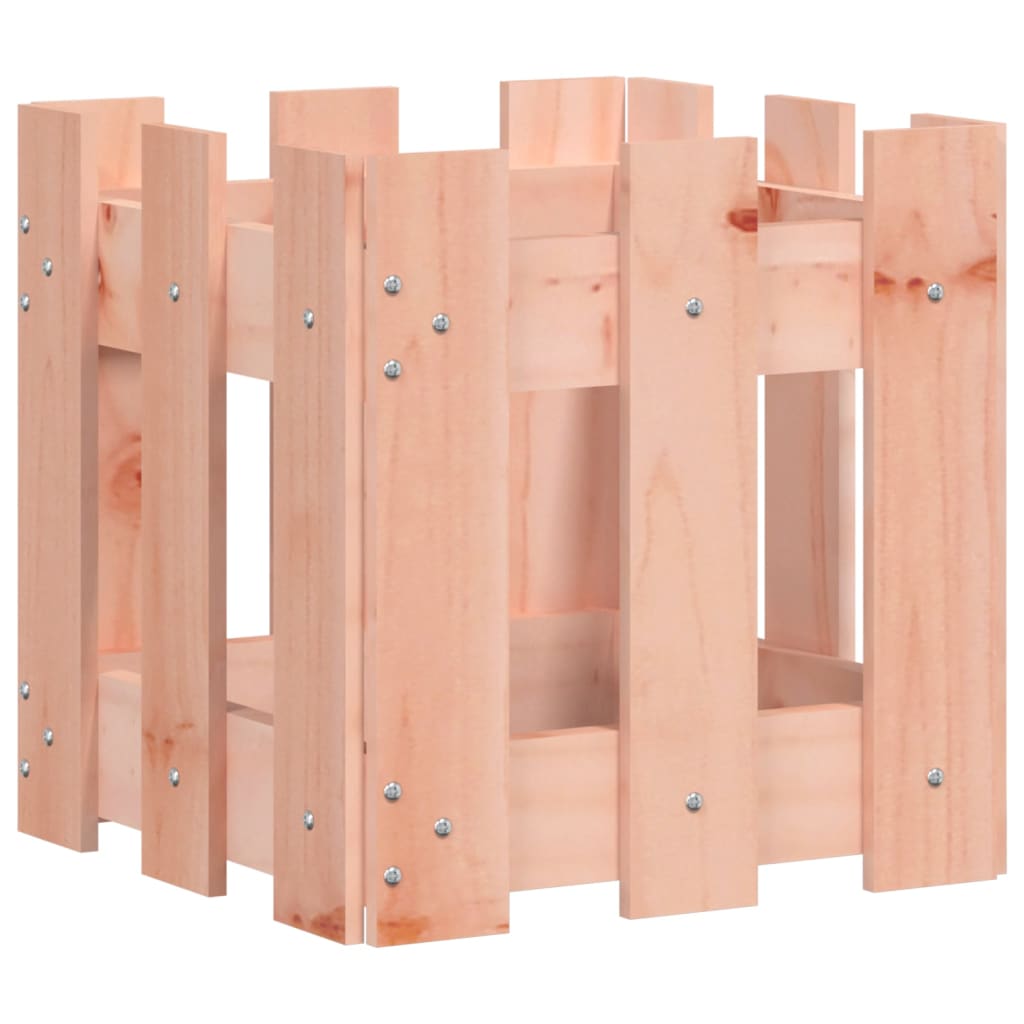 Plantenbak met hekontwerp 30x30x30 cm massief dougashout is nu te koop bij PeponiXL, paradijselijk wonen!
