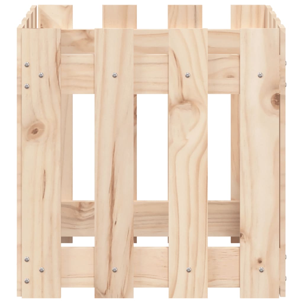 Plantenbak met hekontwerp 40x40x40 cm massief grenenhout is nu te koop bij PeponiXL, paradijselijk wonen!