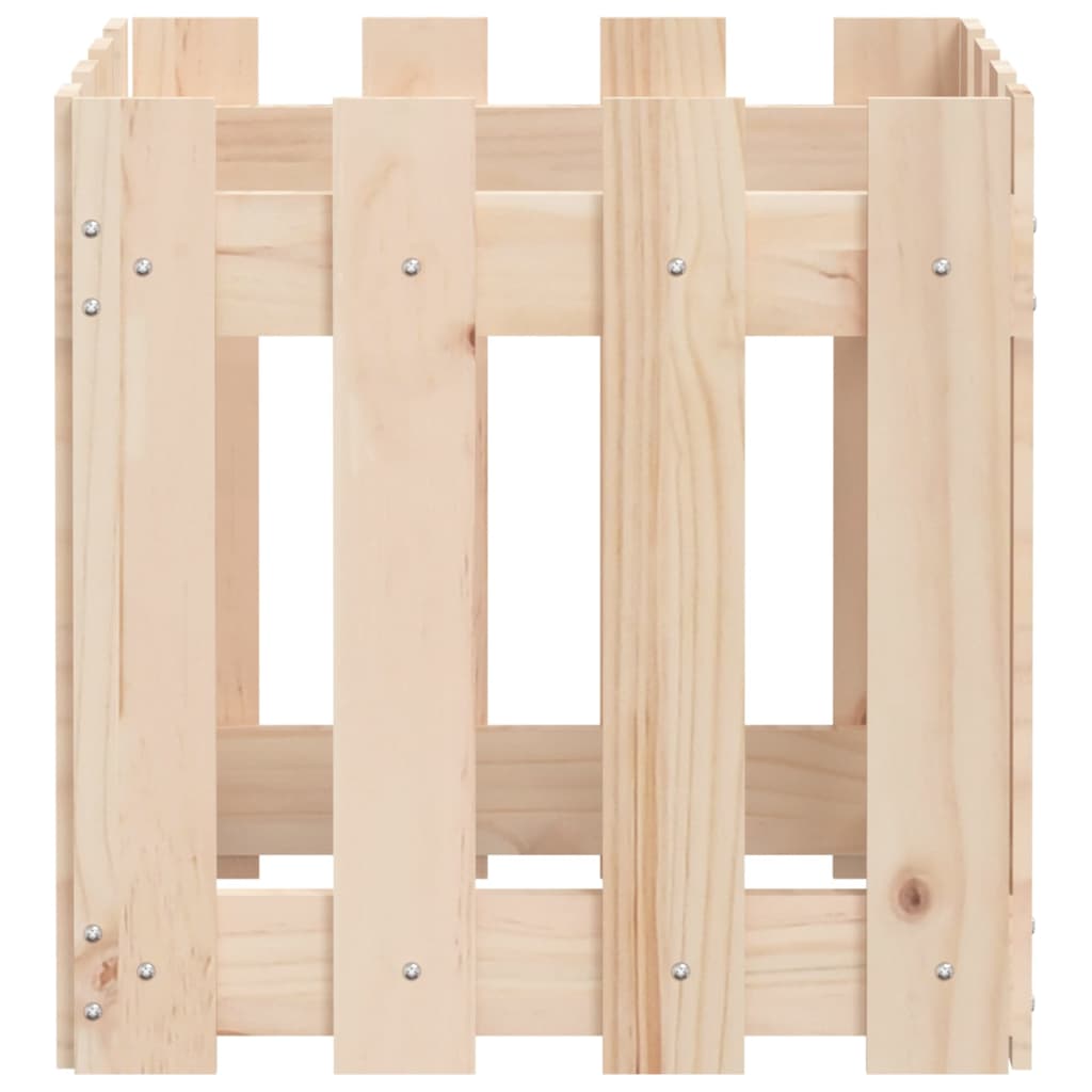 Plantenbak met hekontwerp 40x40x40 cm massief grenenhout is nu te koop bij PeponiXL, paradijselijk wonen!