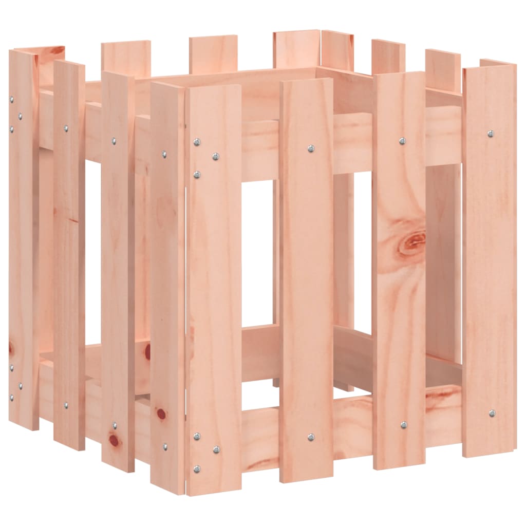 Plantenbak met hekontwerp 40x40x40 cm massief douglashout is nu te koop bij PeponiXL, paradijselijk wonen!