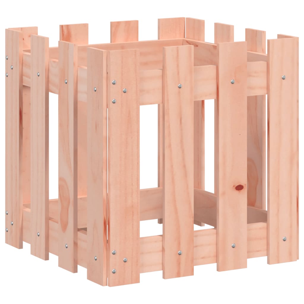 Plantenbak met hekontwerp 40x40x40 cm massief douglashout is nu te koop bij PeponiXL, paradijselijk wonen!