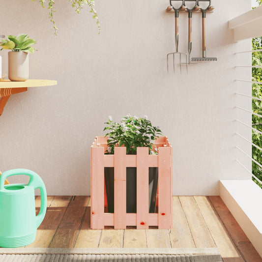 Plantenbak met hekontwerp 40x40x40 cm massief douglashout is nu te koop bij PeponiXL, paradijselijk wonen!