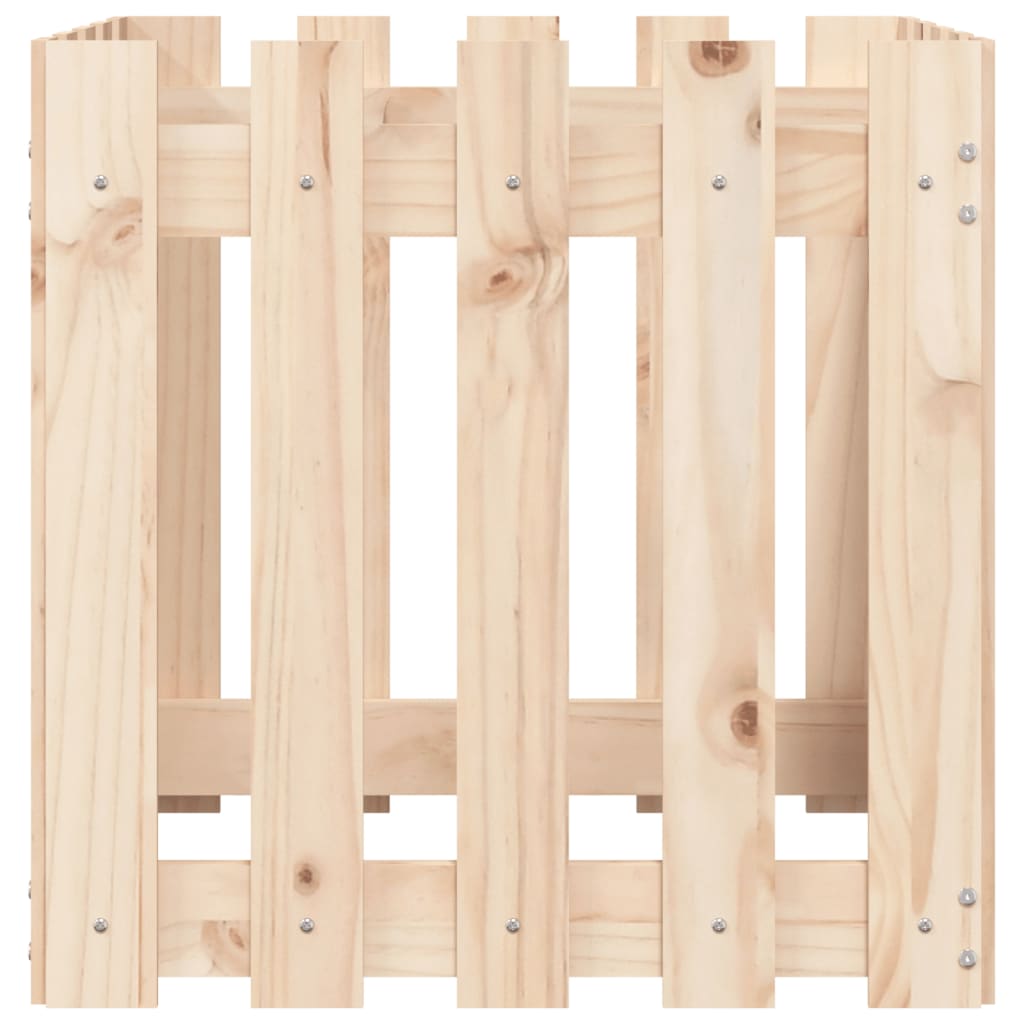 Plantenbak met hekontwerp 50x50x50 cm massief grenenhout is nu te koop bij PeponiXL, paradijselijk wonen!