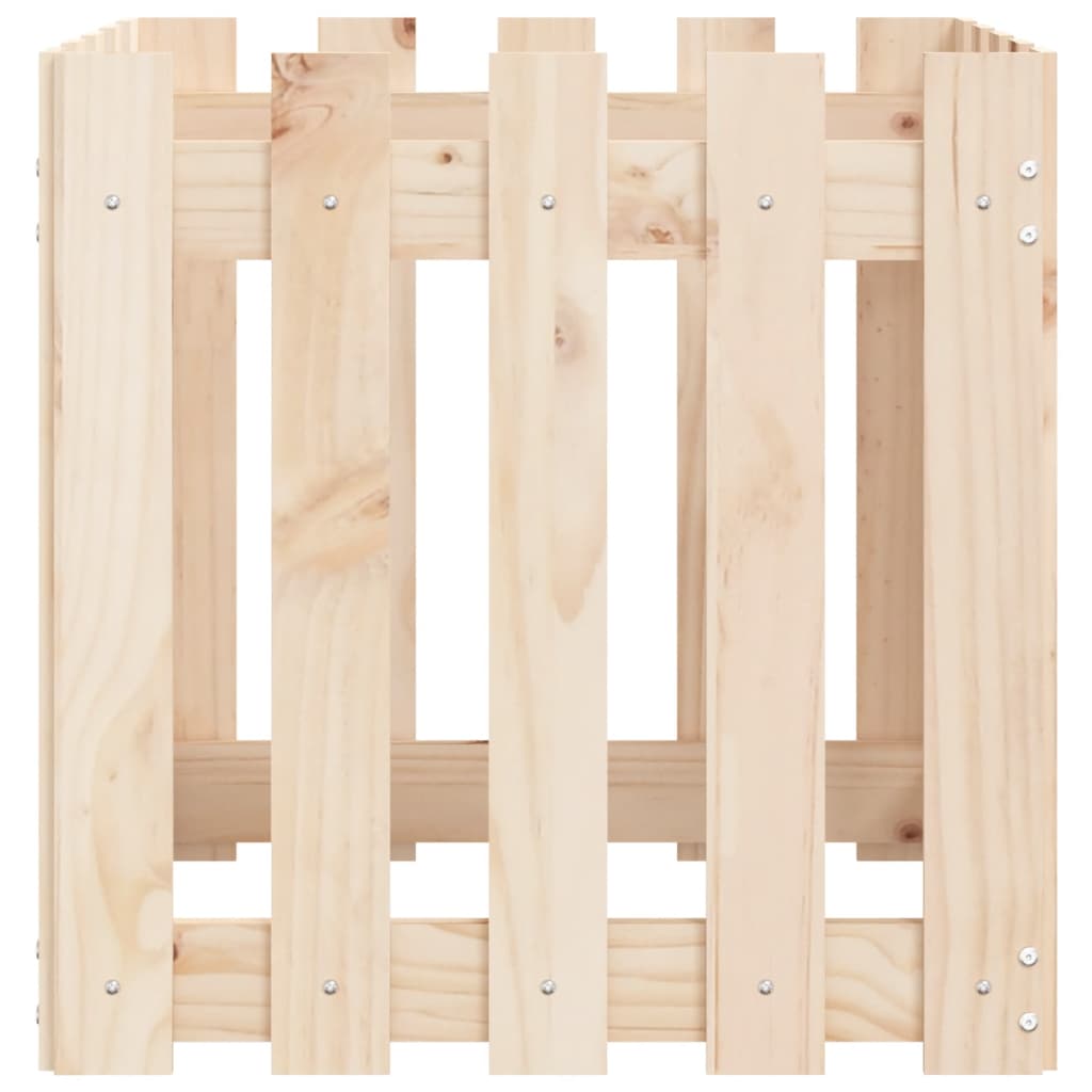 Plantenbak met hekontwerp 50x50x50 cm massief grenenhout is nu te koop bij PeponiXL, paradijselijk wonen!