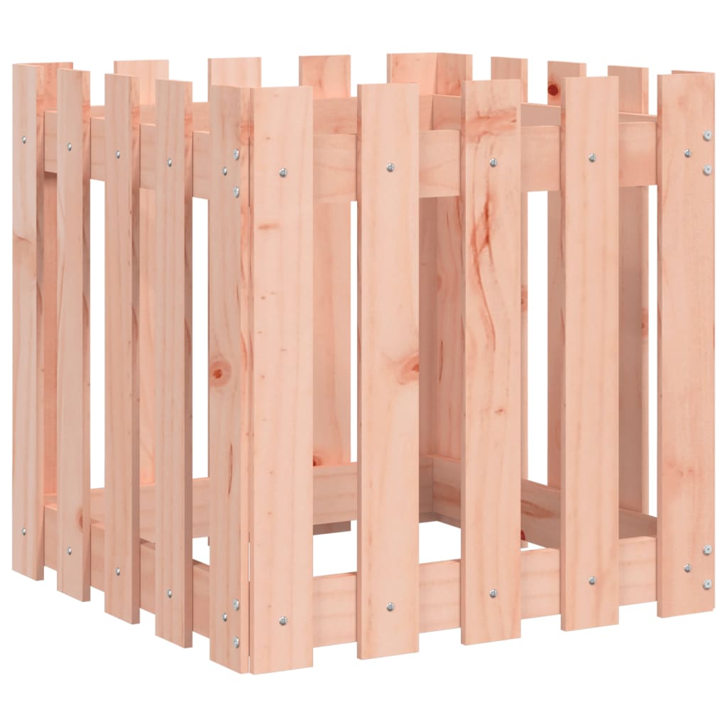 Plantenbak met hekontwerp 50x50x50 cm massief douglashout is nu te koop bij PeponiXL, paradijselijk wonen!