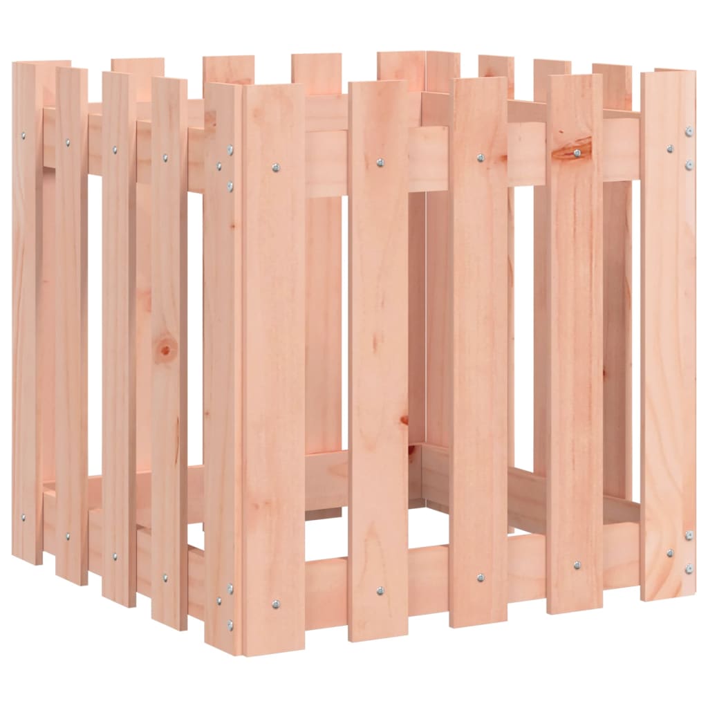 Plantenbak met hekontwerp 50x50x50 cm massief douglashout is nu te koop bij PeponiXL, paradijselijk wonen!