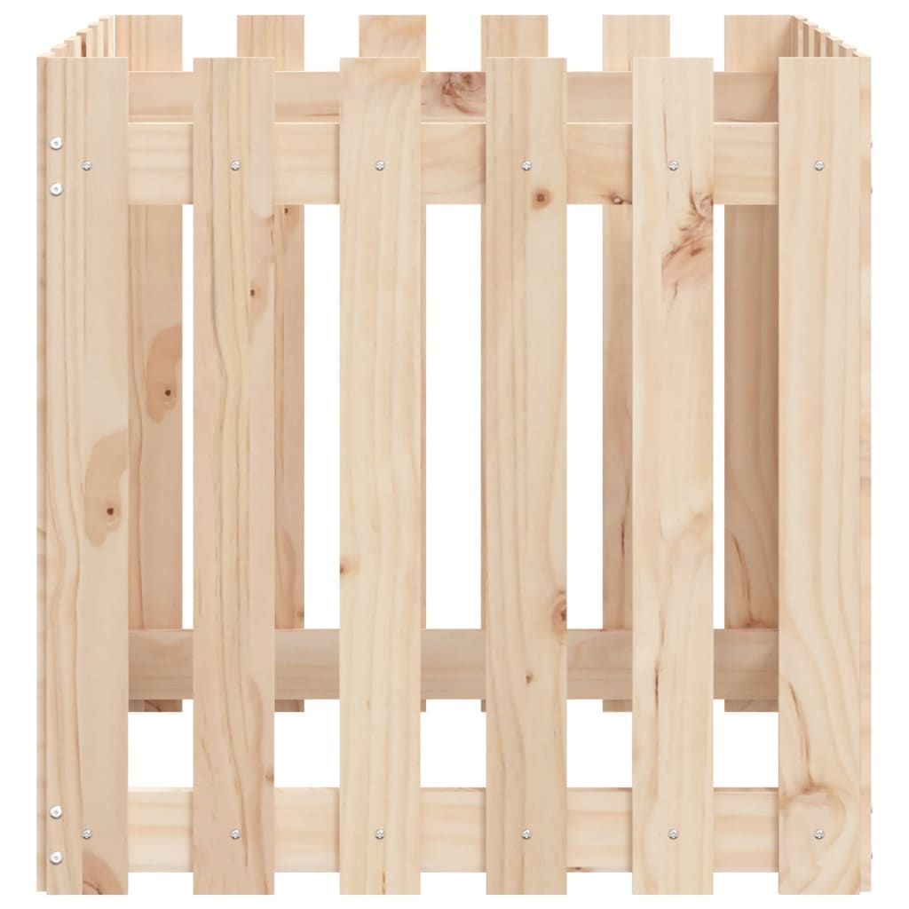 Plantenbak met hekontwerp 60x60x60 cm massief grenenhout is nu te koop bij PeponiXL, paradijselijk wonen!