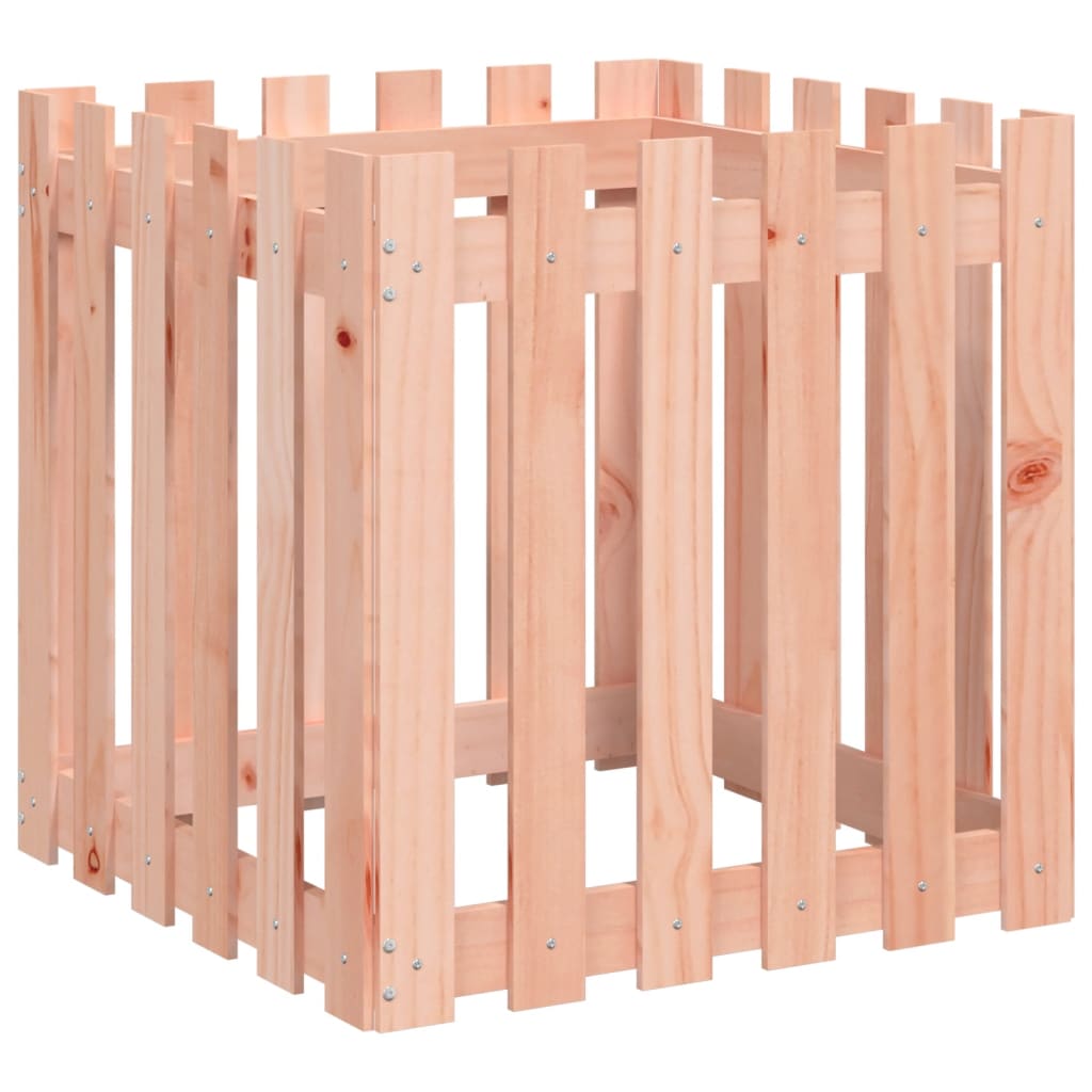 Plantenbak met hekontwerp 60x60x60 cm massief douglashout is nu te koop bij PeponiXL, paradijselijk wonen!