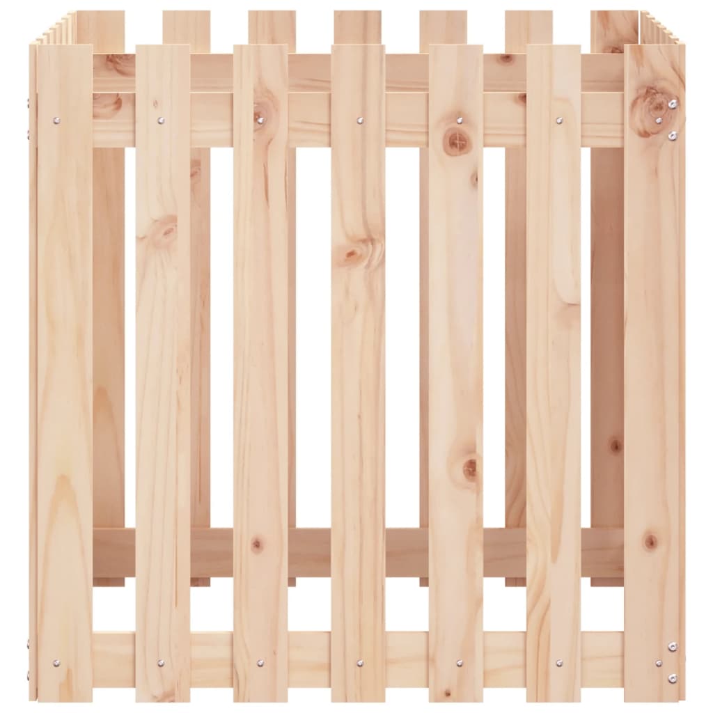 Plantenbak met hekontwerp 70x70x70 cm massief grenenhout is nu te koop bij PeponiXL, paradijselijk wonen!