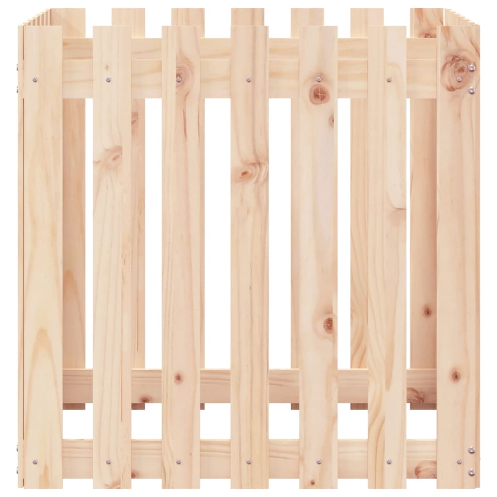 Plantenbak met hekontwerp 70x70x70 cm massief grenenhout is nu te koop bij PeponiXL, paradijselijk wonen!