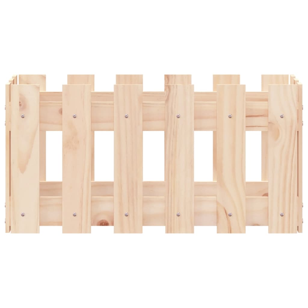 Plantenbak met hekontwerp 60x30x30 cm massief grenenhout is nu te koop bij PeponiXL, paradijselijk wonen!