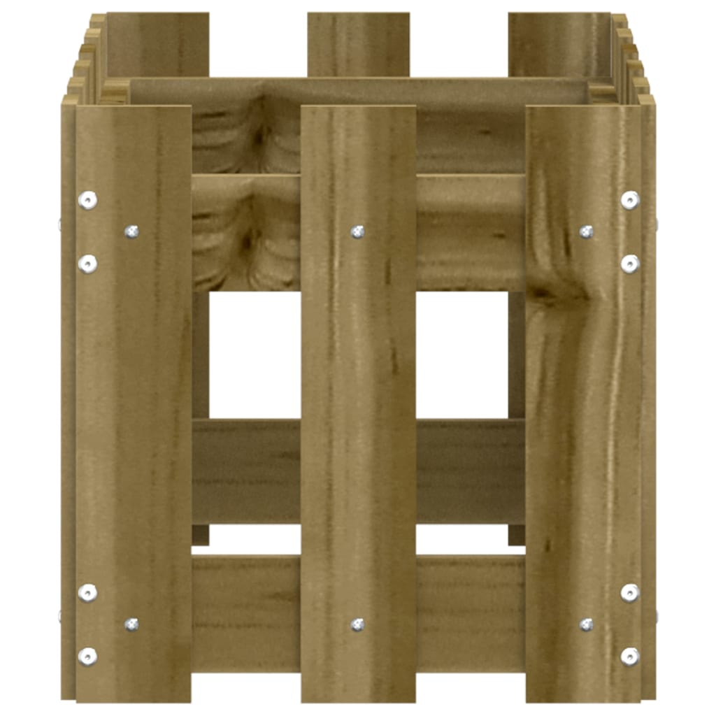 Plantenbak met hekontwerp 60x30x30 cm geïmpregneerd grenenhout is nu te koop bij PeponiXL, paradijselijk wonen!