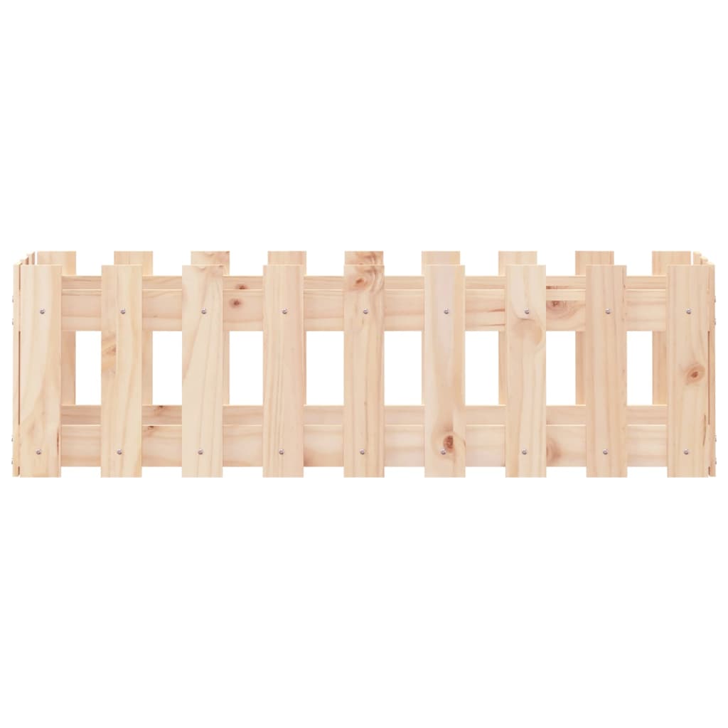 Plantenbak verhoogd met hekontwerp 100x30x30 cm grenenhout is nu te koop bij PeponiXL, paradijselijk wonen!