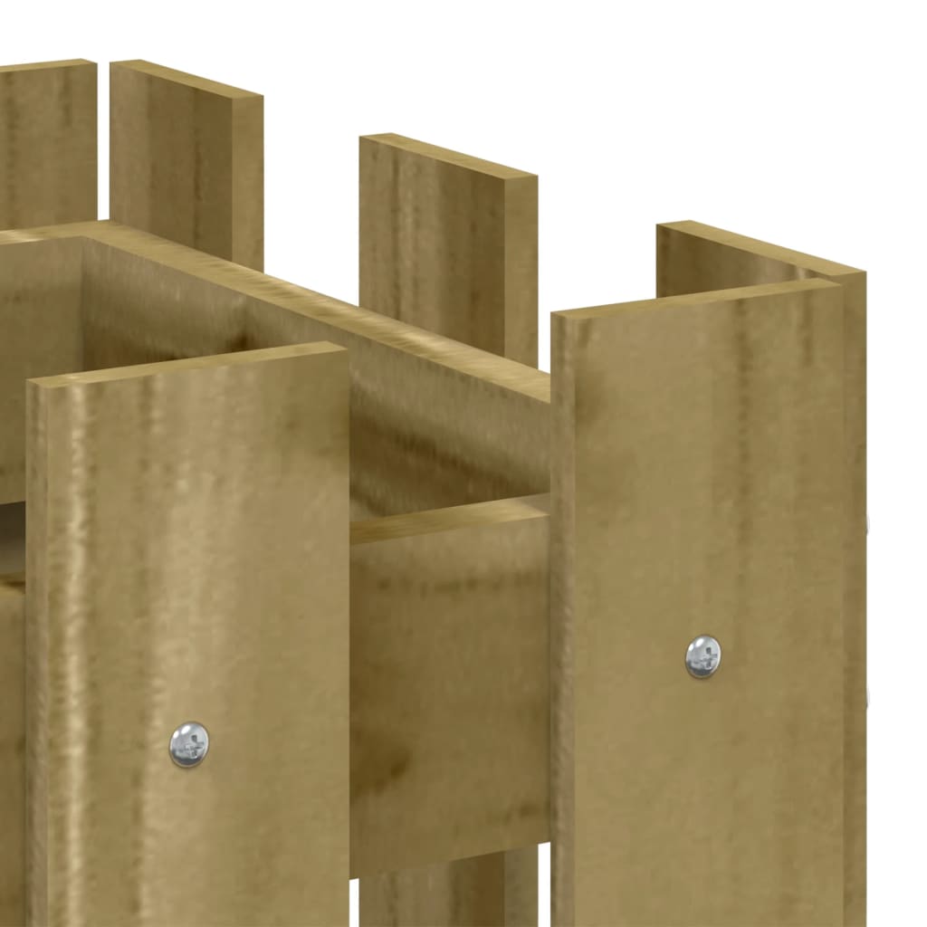 Plantenbak verhoogd hekontwerp 100x30x30 cm geïmpregneerd hout is nu te koop bij PeponiXL, paradijselijk wonen!