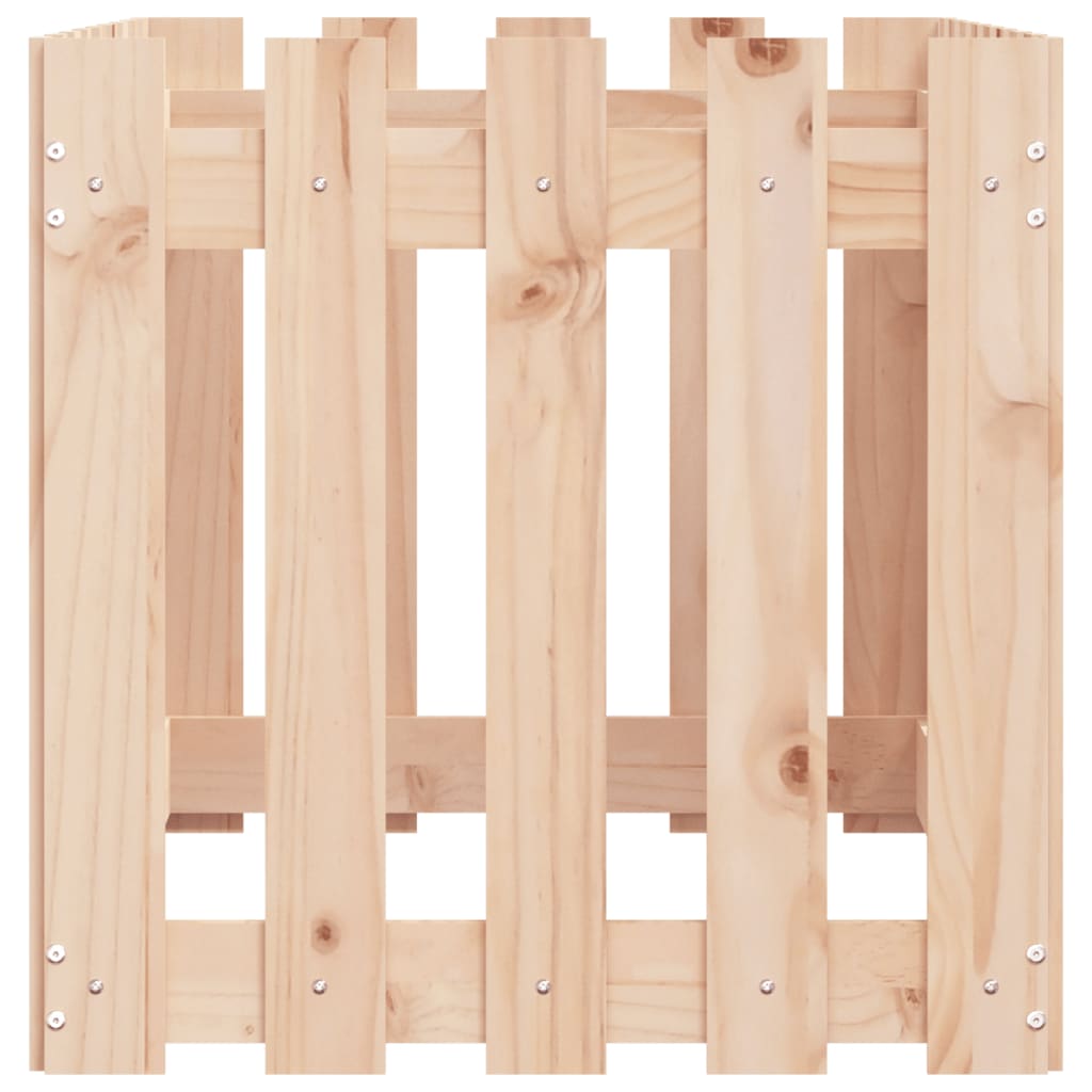Plantenbak verhoogd met hekontwerp 100x50x50 cm grenenhout is nu te koop bij PeponiXL, paradijselijk wonen!
