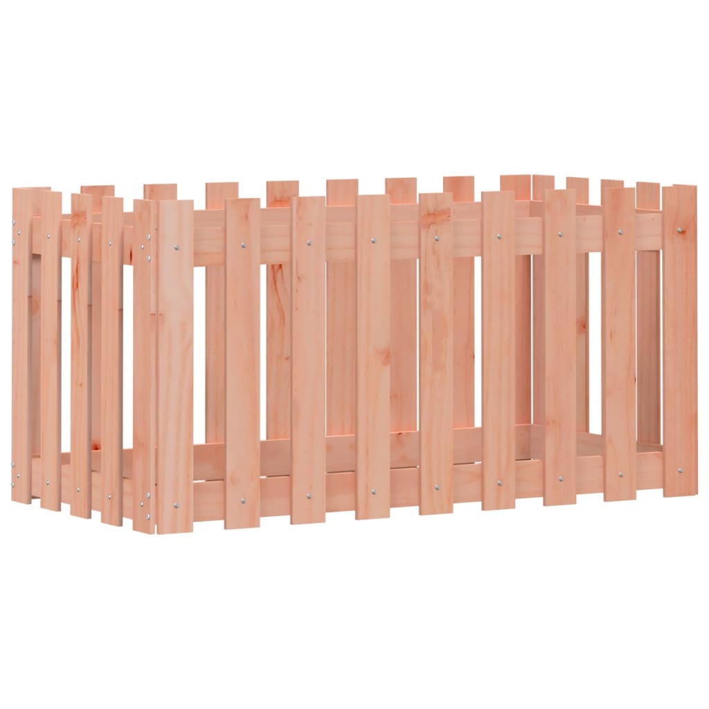 Plantenbak verhoogd hekontwerp 100x50x50 cm massief douglashout is nu te koop bij PeponiXL, paradijselijk wonen!