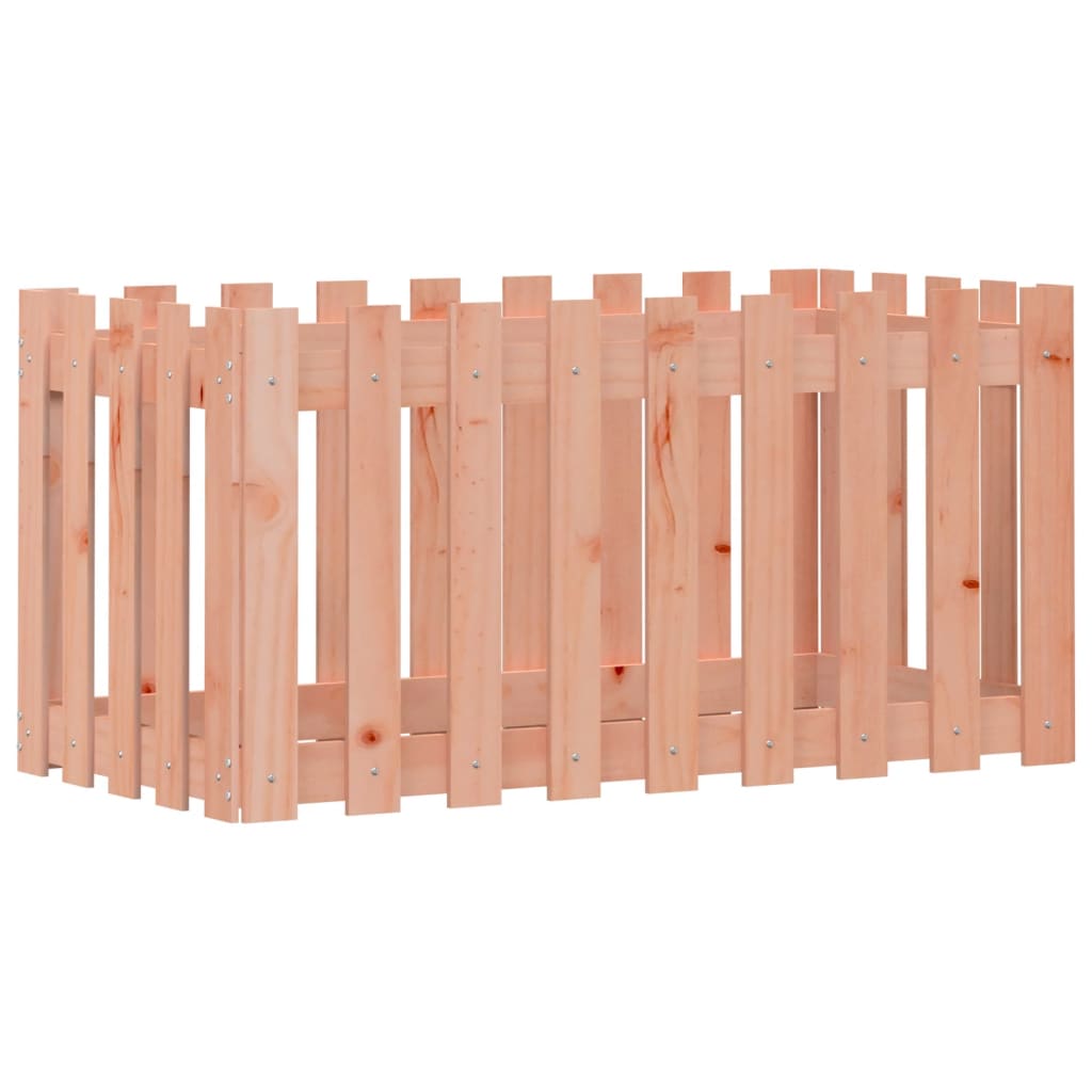 Plantenbak verhoogd hekontwerp 100x50x50 cm massief douglashout is nu te koop bij PeponiXL, paradijselijk wonen!
