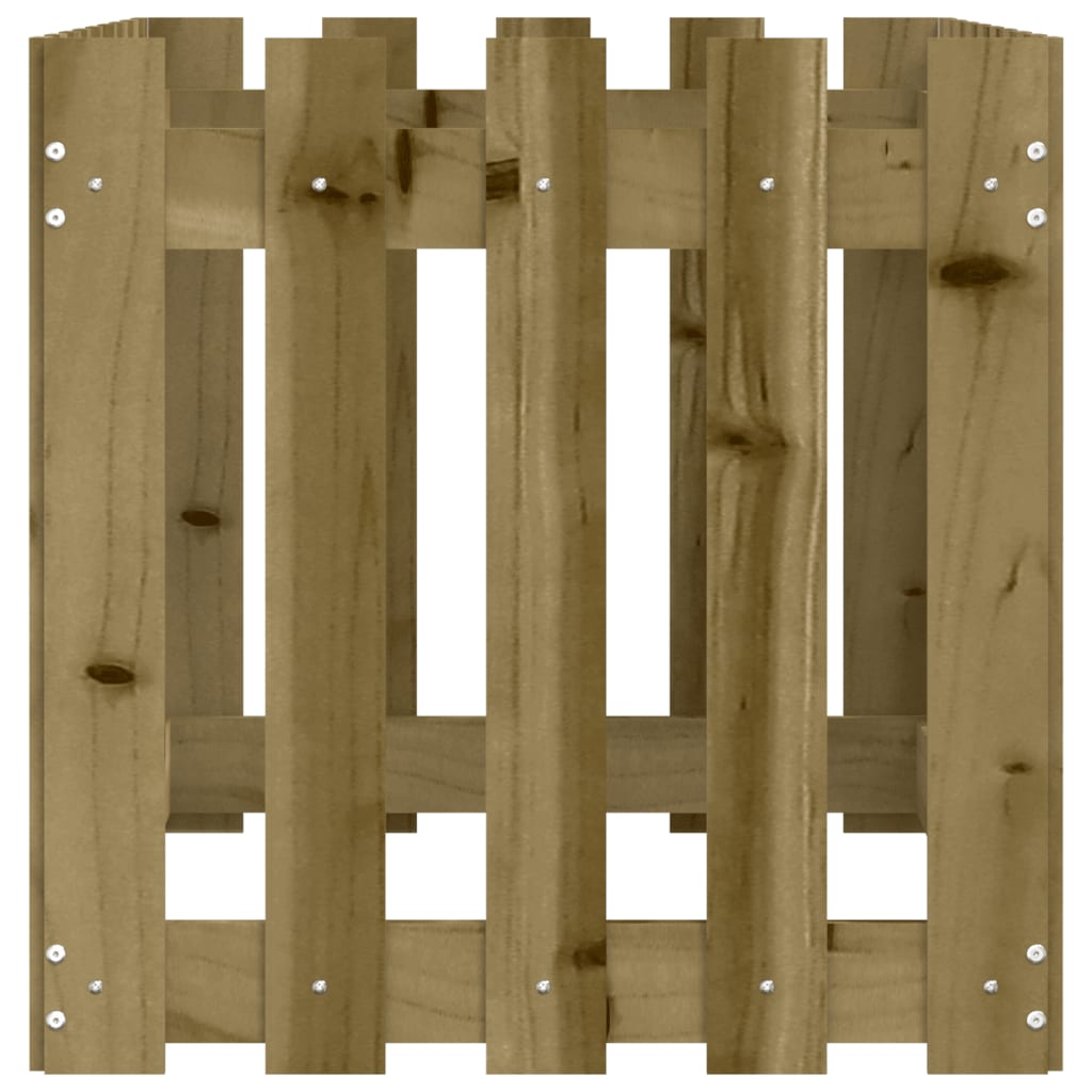 Plantenbak verhoogd hekontwerp 100x50x50 cm geïmpregneerd hout is nu te koop bij PeponiXL, paradijselijk wonen!