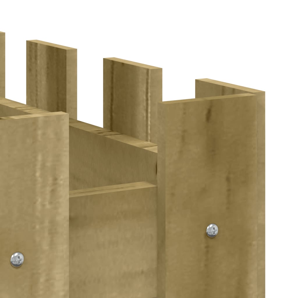 Plantenbak verhoogd hekontwerp 100x50x50 cm geïmpregneerd hout is nu te koop bij PeponiXL, paradijselijk wonen!