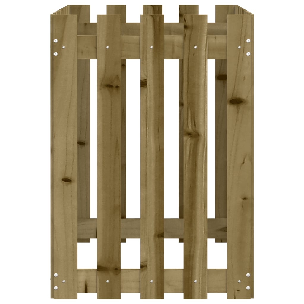 Plantenbak verhoogd hekontwerp 100x50x70 cm geïmpregneerd hout is nu te koop bij PeponiXL, paradijselijk wonen!