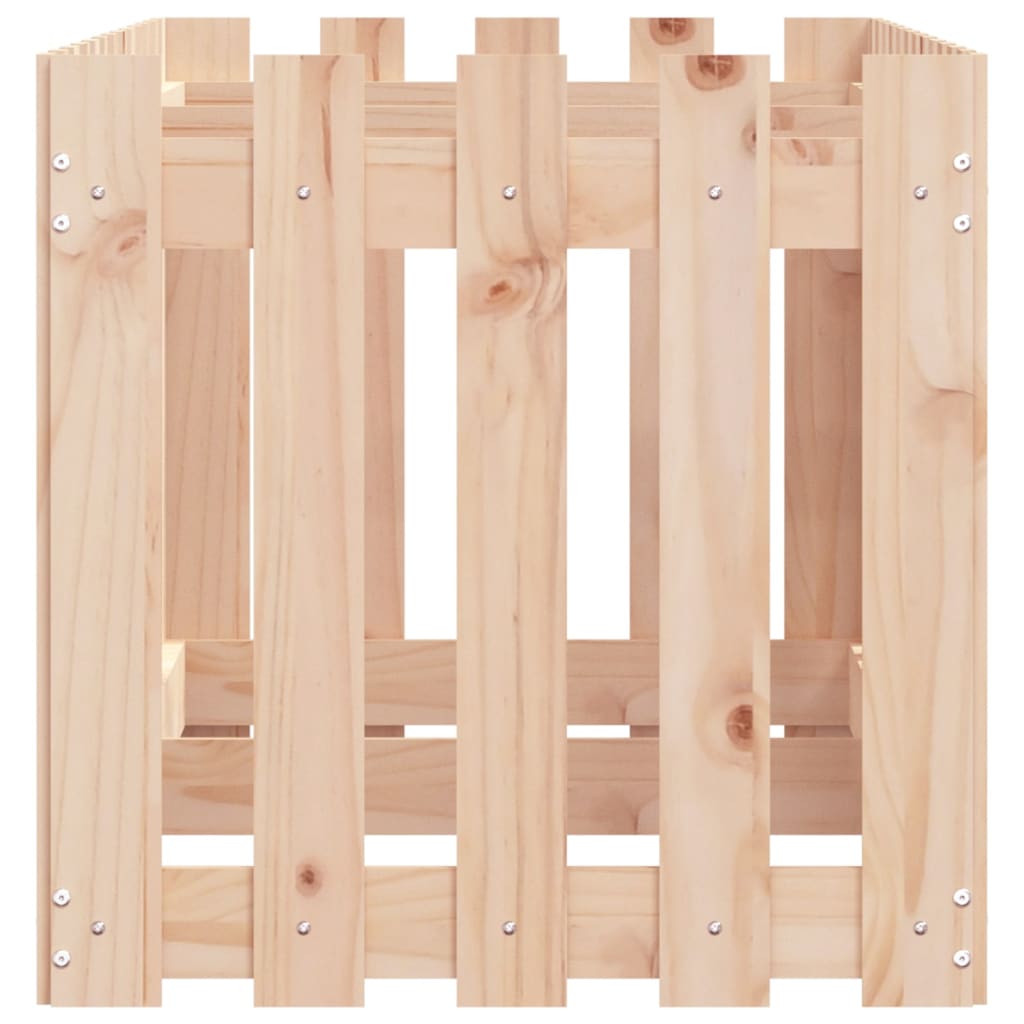 Plantenbak verhoogd met hekontwerp 150x50x50 cm grenenhout is nu te koop bij PeponiXL, paradijselijk wonen!