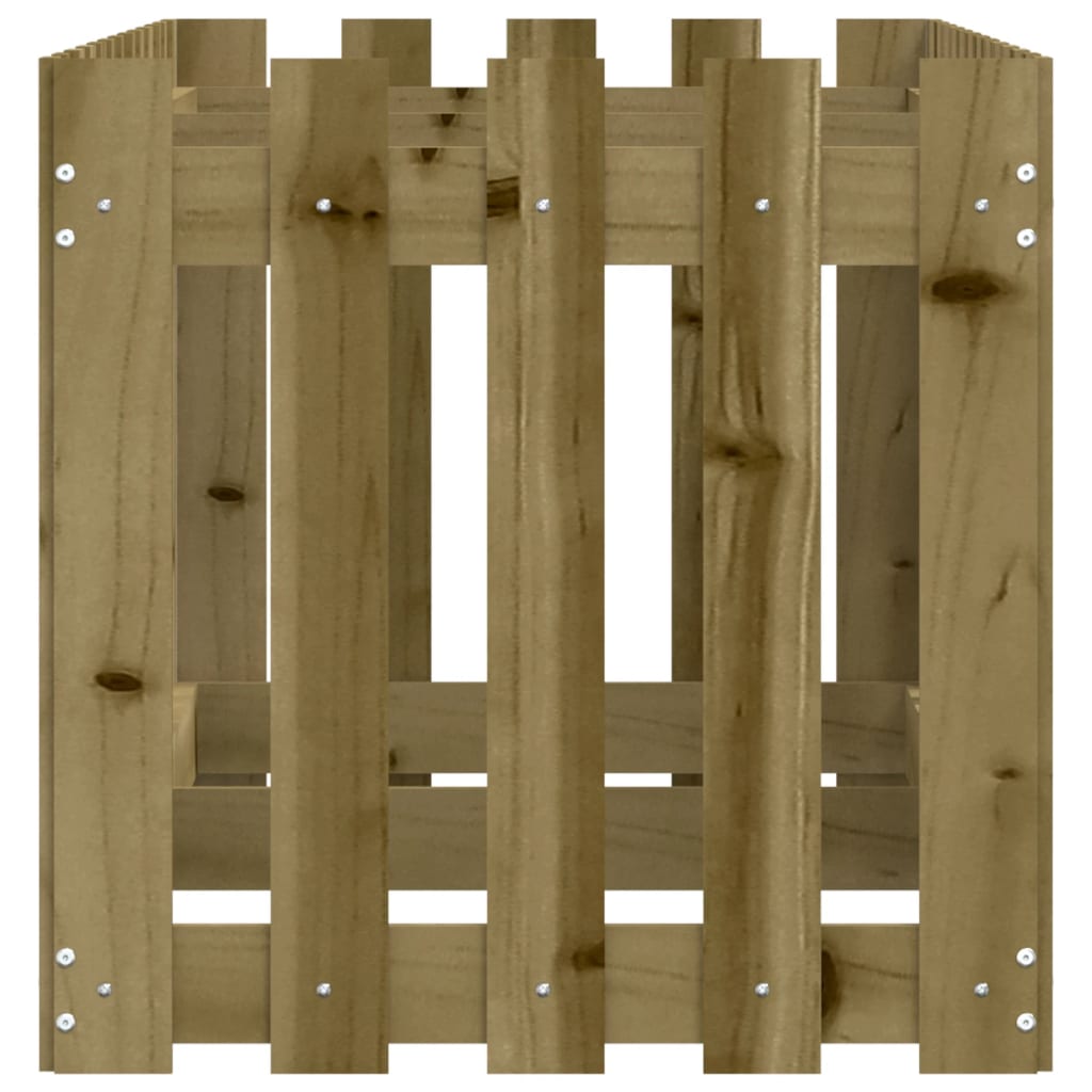 Plantenbak verhoogd hekontwerp 150x50x50 cm geïmpregneerd hout is nu te koop bij PeponiXL, paradijselijk wonen!