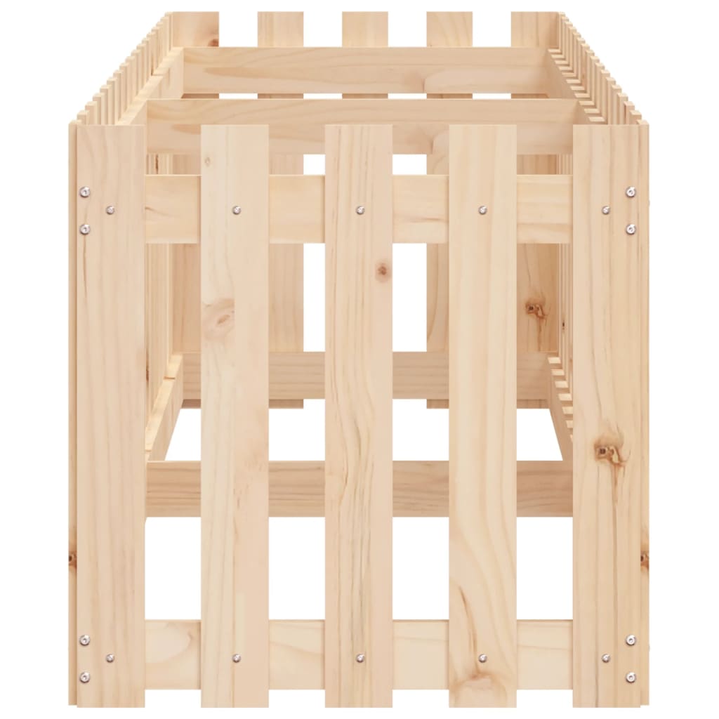 Plantenbak verhoogd met hekontwerp 200x50x50 cm grenenhout is nu te koop bij PeponiXL, paradijselijk wonen!