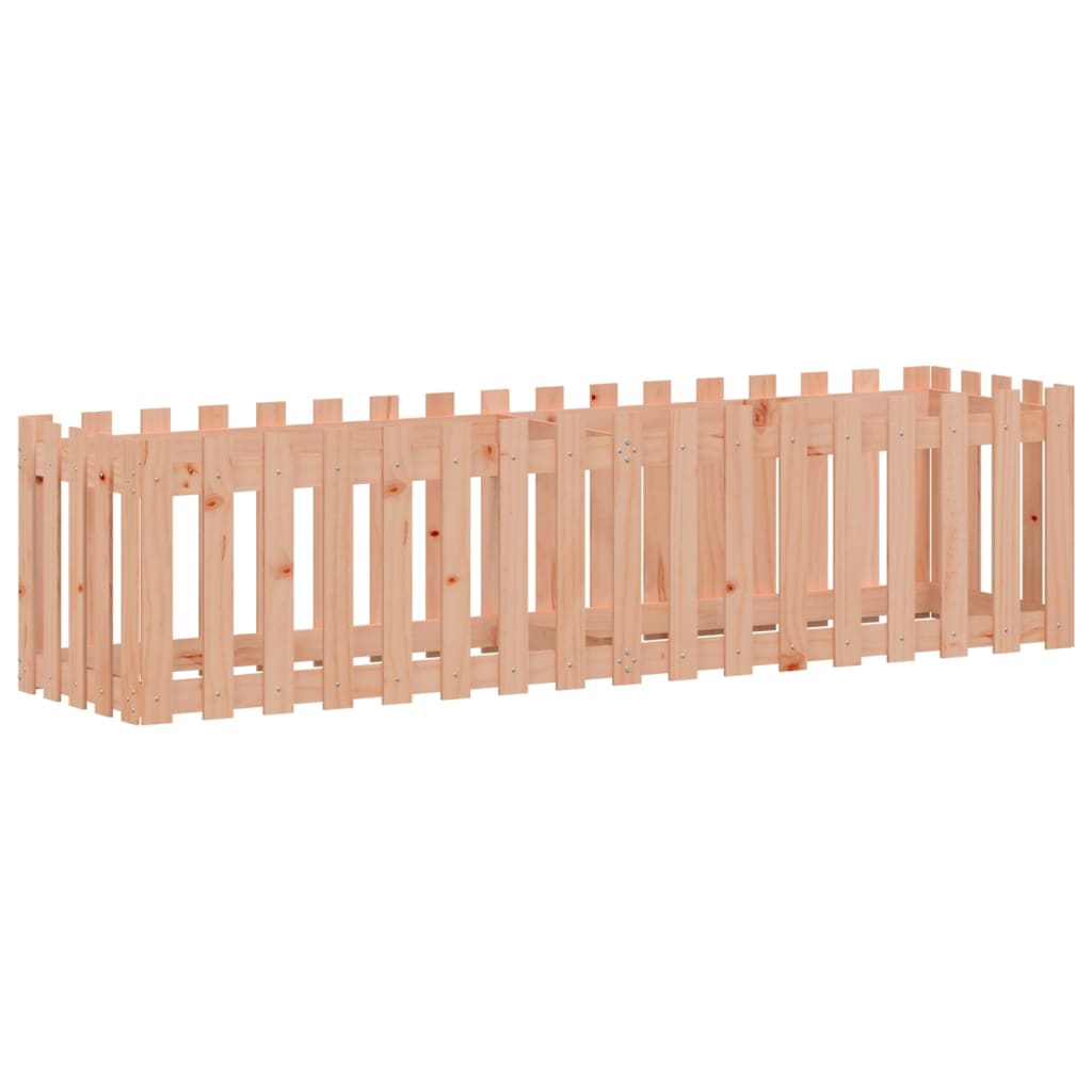 Plantenbak verhoogd hekontwerp 200x50x50 cm massief douglashout is nu te koop bij PeponiXL, paradijselijk wonen!