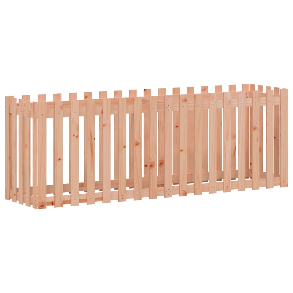 Plantenbak verhoogd hekontwerp 200x50x70 cm massief douglashout is nu te koop bij PeponiXL, paradijselijk wonen!