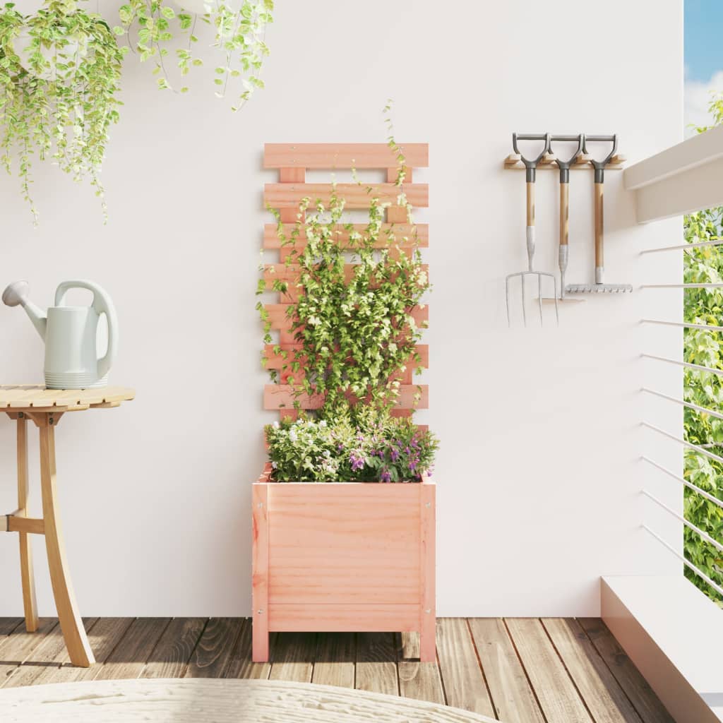Plantenbak met rek 39x39,5x114 cm massief douglashout is nu te koop bij PeponiXL, paradijselijk wonen!