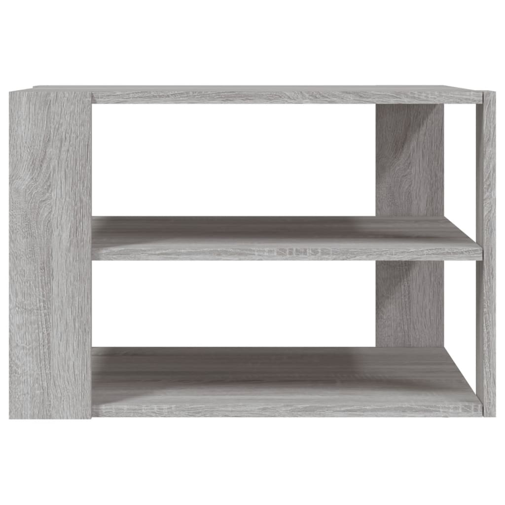 Salontafel 58x58x40 cm bewerkt hout grijs sonoma is nu te koop bij PeponiXL, paradijselijk wonen!