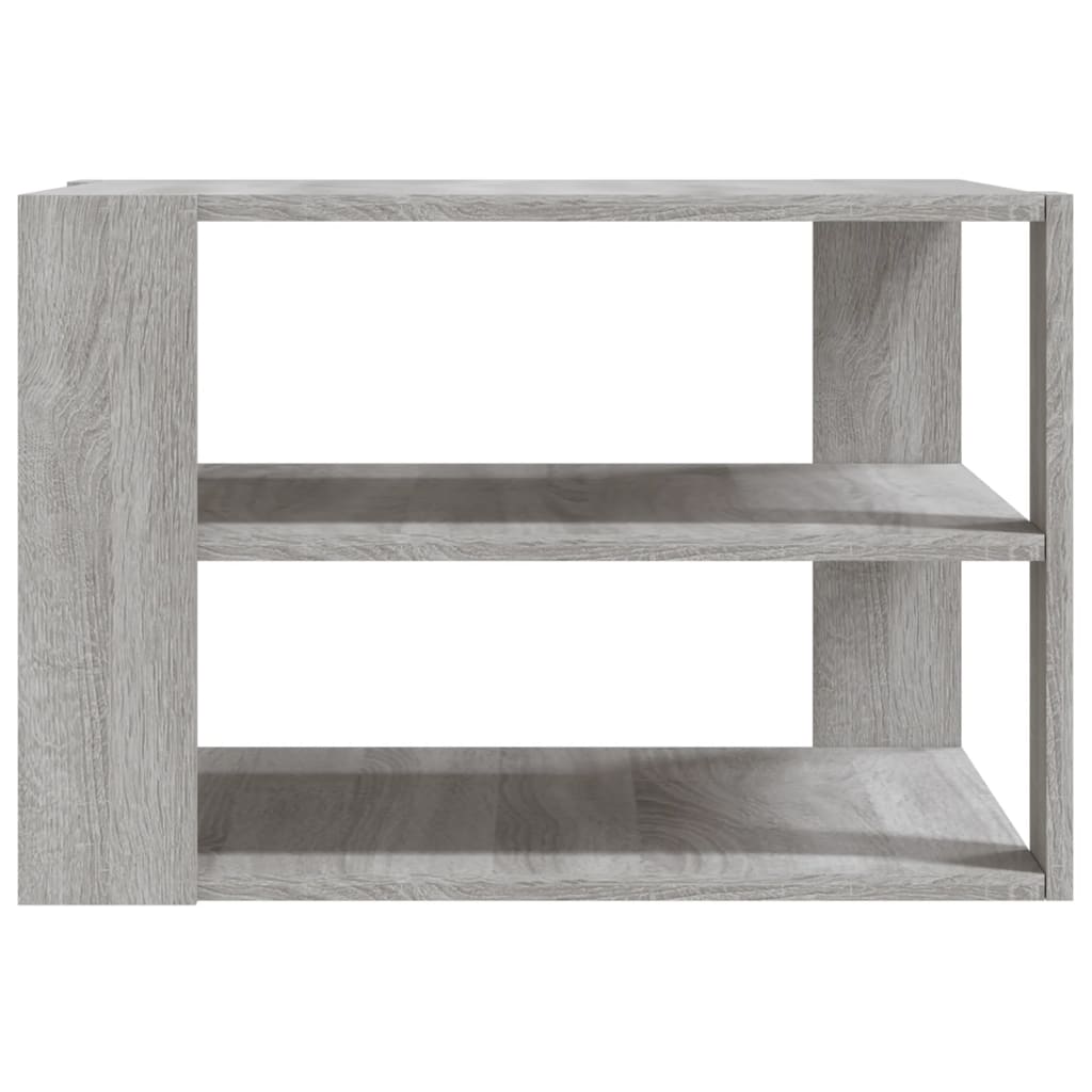 Salontafel 58x58x40 cm bewerkt hout grijs sonoma is nu te koop bij PeponiXL, paradijselijk wonen!