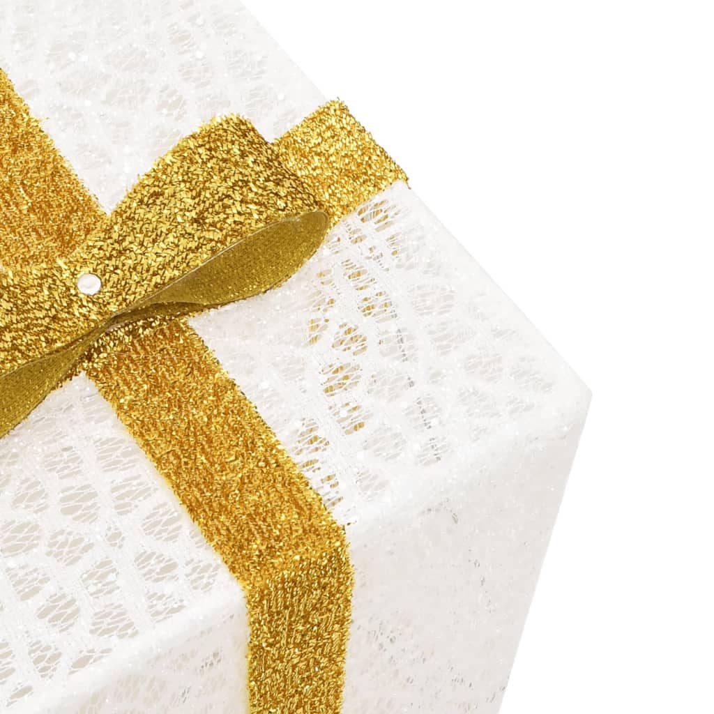 Kerstfiguur cadeaudoos 3 st verlicht 64 warmwitte LED's is nu te koop bij PeponiXL, paradijselijk wonen!