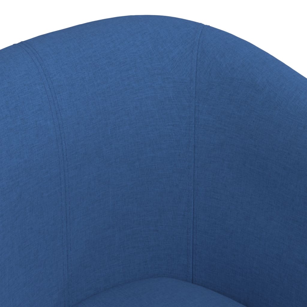 Kuipstoel met voetenbank stof blauw is nu te koop bij PeponiXL, paradijselijk wonen!