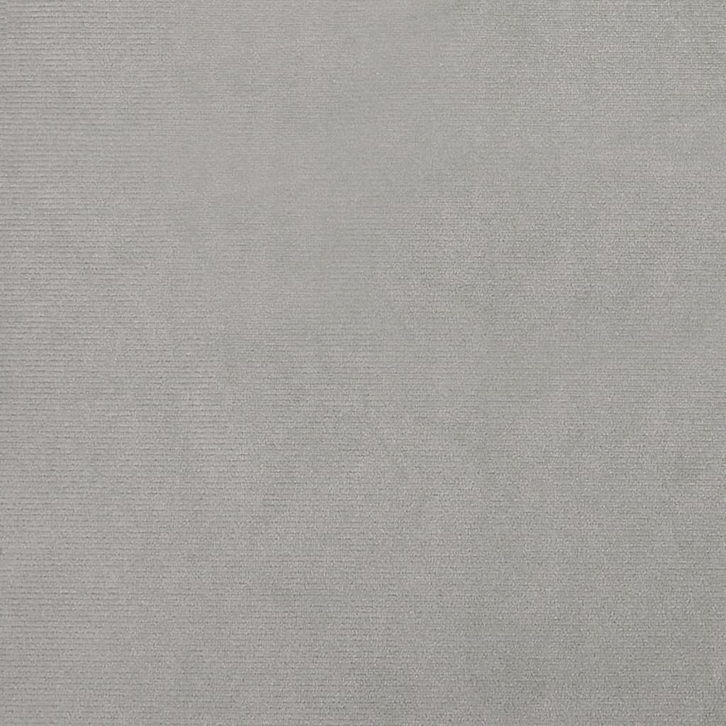 Kuipstoel met voetenbank fluweel lichtgrijs is nu te koop bij PeponiXL, paradijselijk wonen!