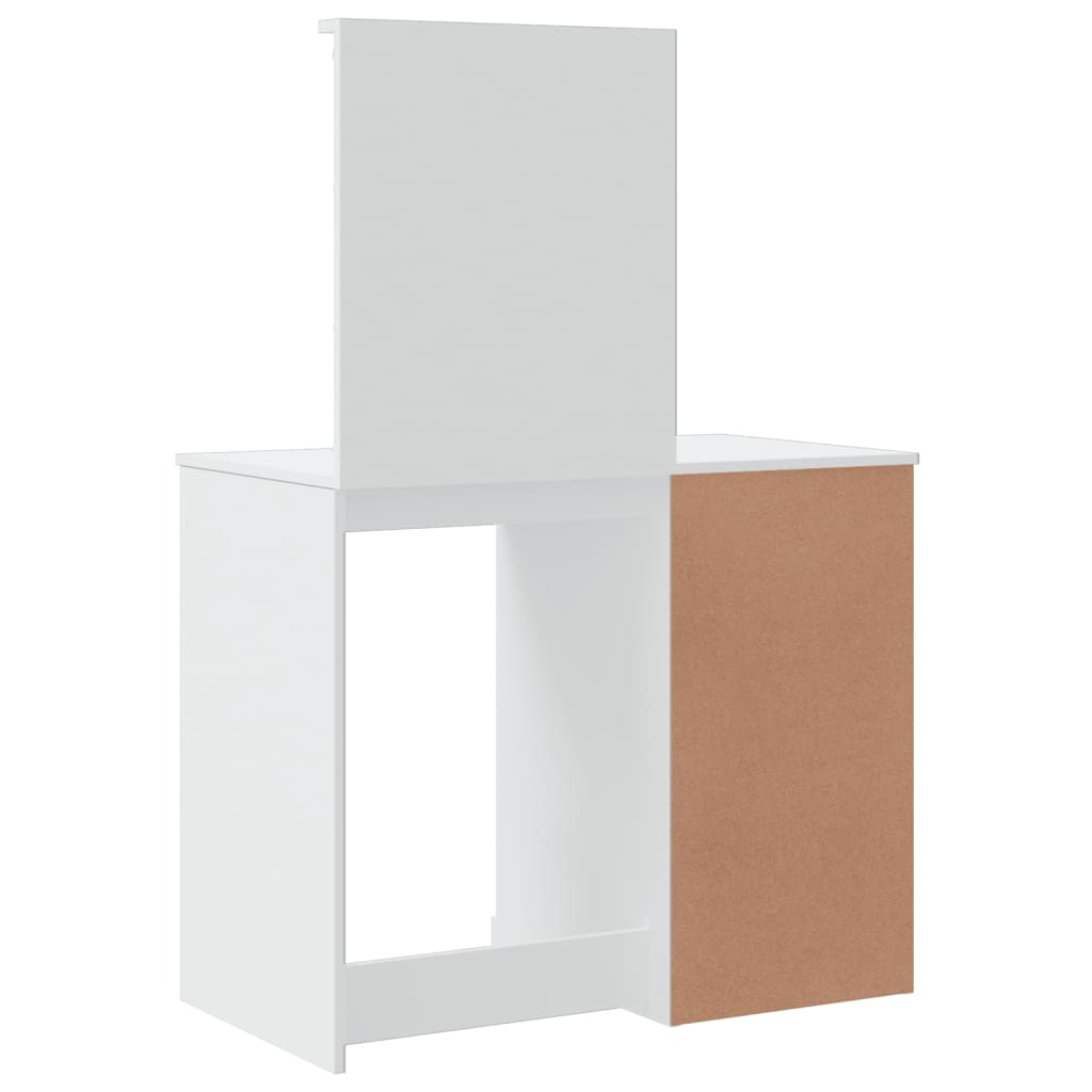 Kaptafel met LED-verlichting 90x42x132,5 cm wit is nu te koop bij PeponiXL, paradijselijk wonen!