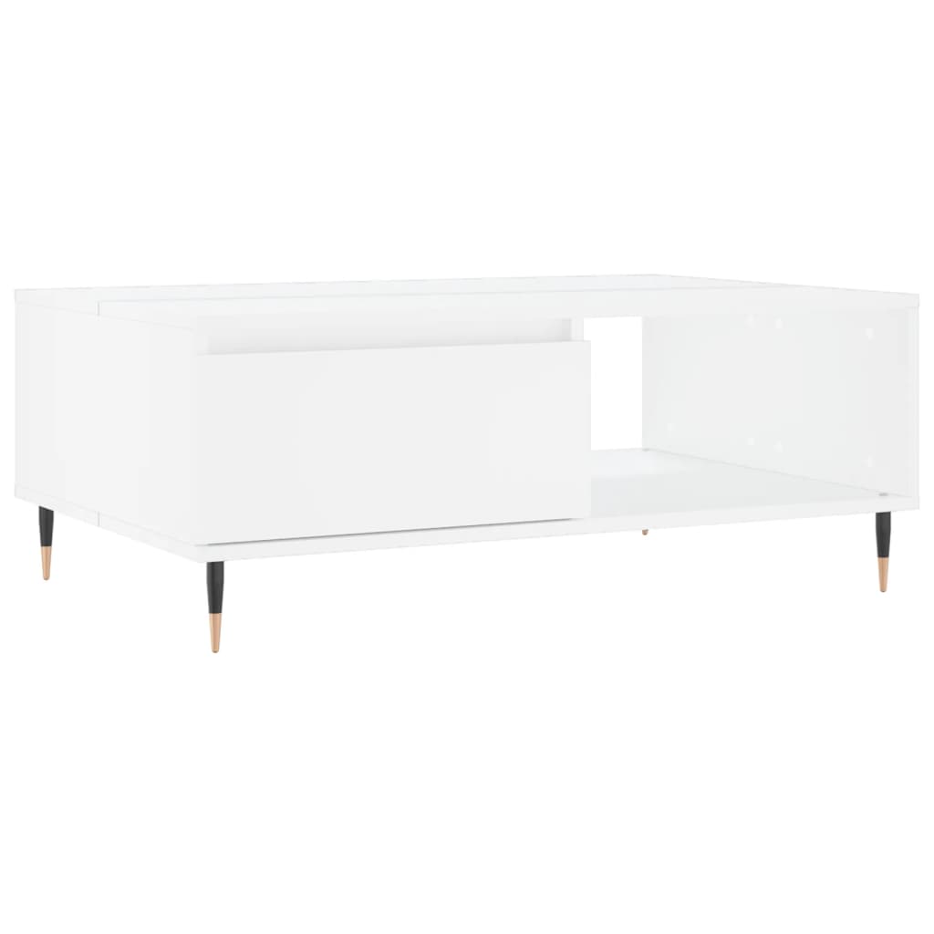 Salontafel 90x60x35 cm bewerkt hout wit is nu te koop bij PeponiXL, paradijselijk wonen!