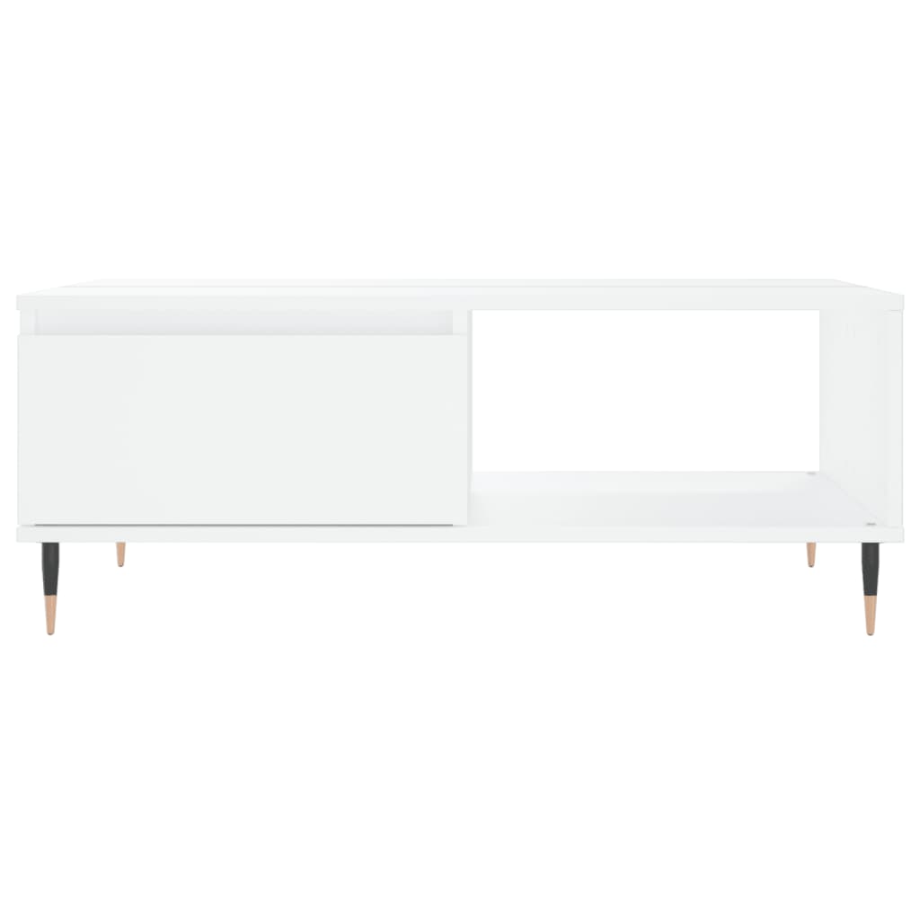 Salontafel 90x60x35 cm bewerkt hout wit is nu te koop bij PeponiXL, paradijselijk wonen!