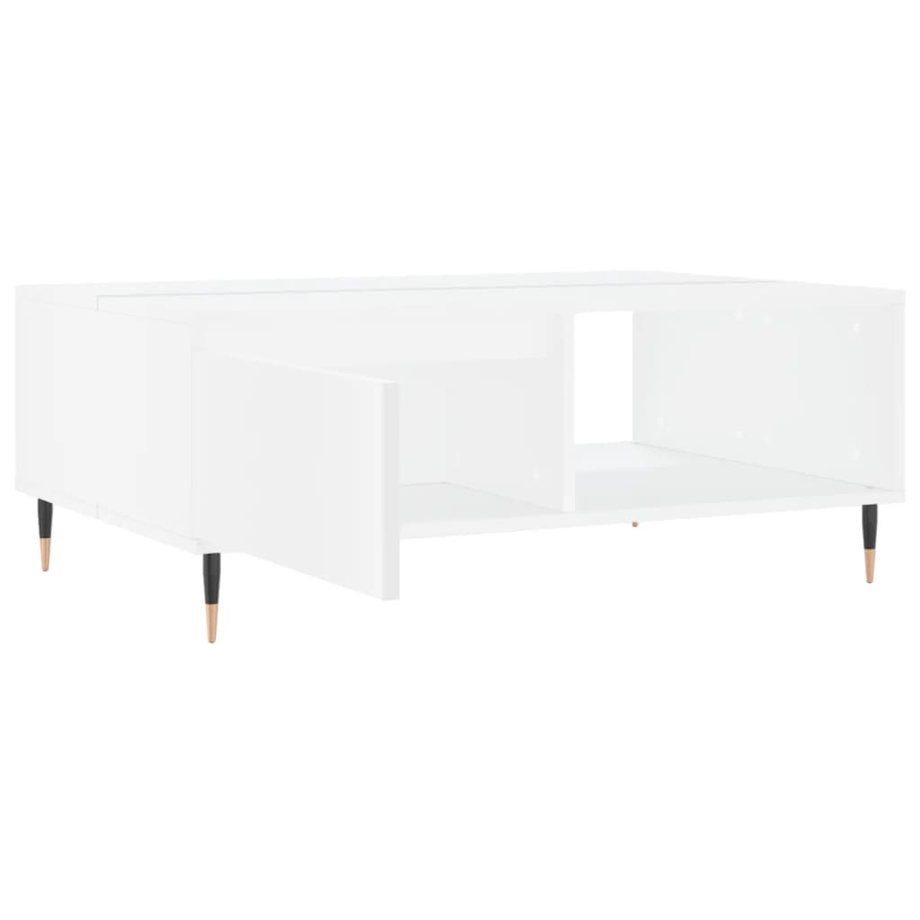 Salontafel 90x60x35 cm bewerkt hout wit is nu te koop bij PeponiXL, paradijselijk wonen!