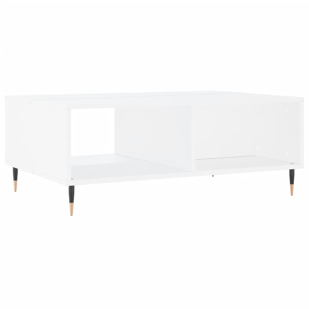 Salontafel 90x60x35 cm bewerkt hout wit is nu te koop bij PeponiXL, paradijselijk wonen!