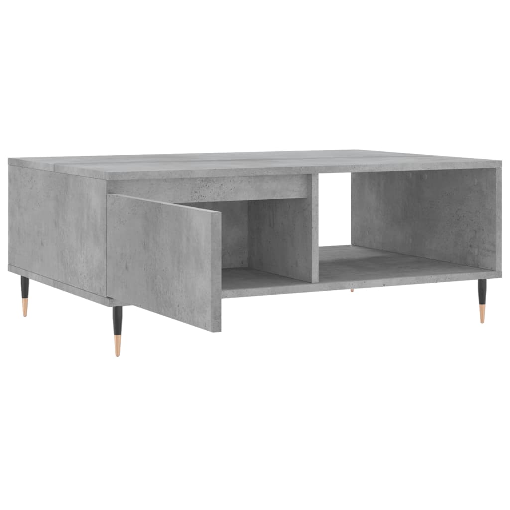 Salontafel 90x60x35 cm bewerkt hout betongrijs is nu te koop bij PeponiXL, paradijselijk wonen!