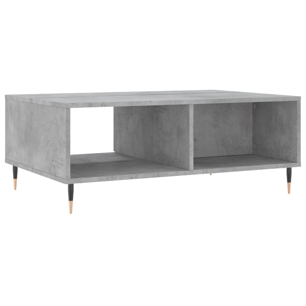 Salontafel 90x60x35 cm bewerkt hout betongrijs is nu te koop bij PeponiXL, paradijselijk wonen!