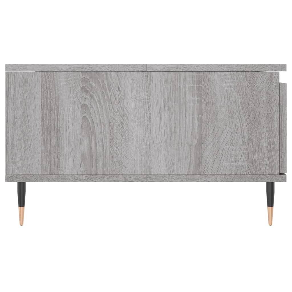 Salontafel 90x60x35 cm bewerkt hout grijs sonoma eikenkleurig is nu te koop bij PeponiXL, paradijselijk wonen!