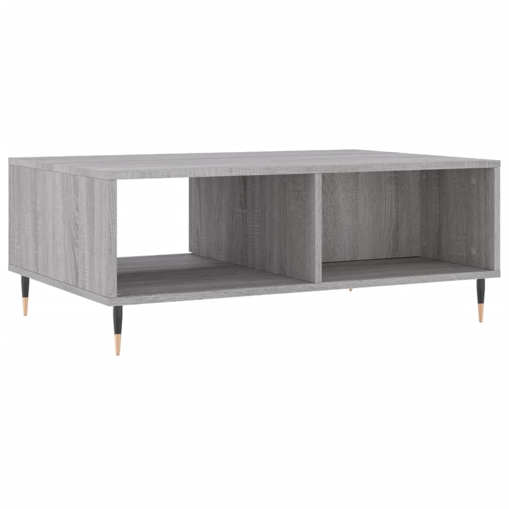Salontafel 90x60x35 cm bewerkt hout grijs sonoma eikenkleurig is nu te koop bij PeponiXL, paradijselijk wonen!