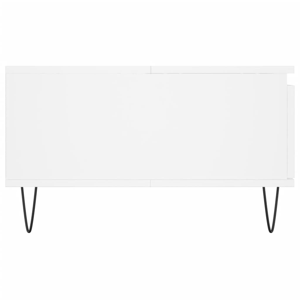 Salontafel 90x60x35 cm bewerkt hout wit is nu te koop bij PeponiXL, paradijselijk wonen!