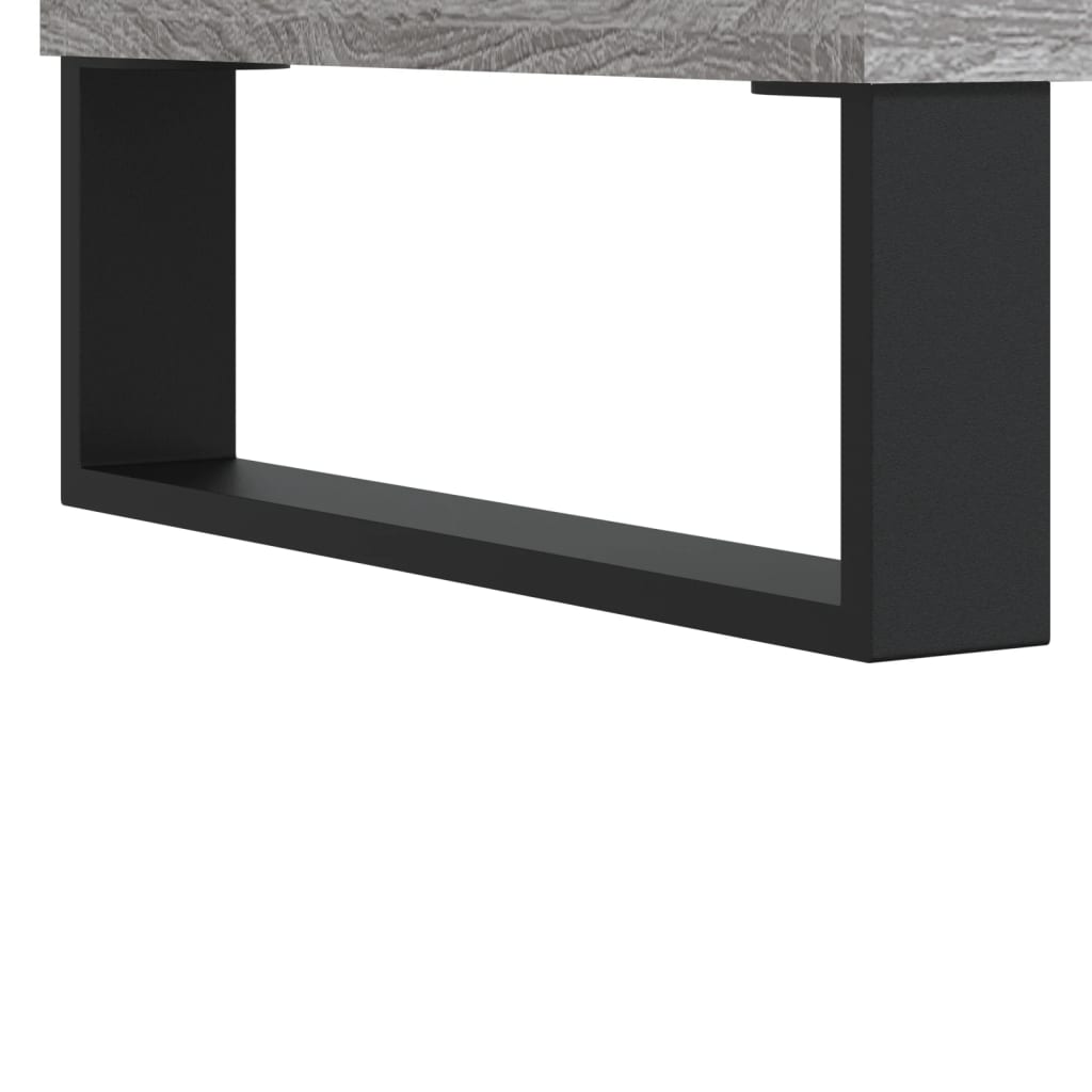 Salontafel 90x60x35 cm bewerkt hout grijs sonoma eikenkleurig is nu te koop bij PeponiXL, paradijselijk wonen!