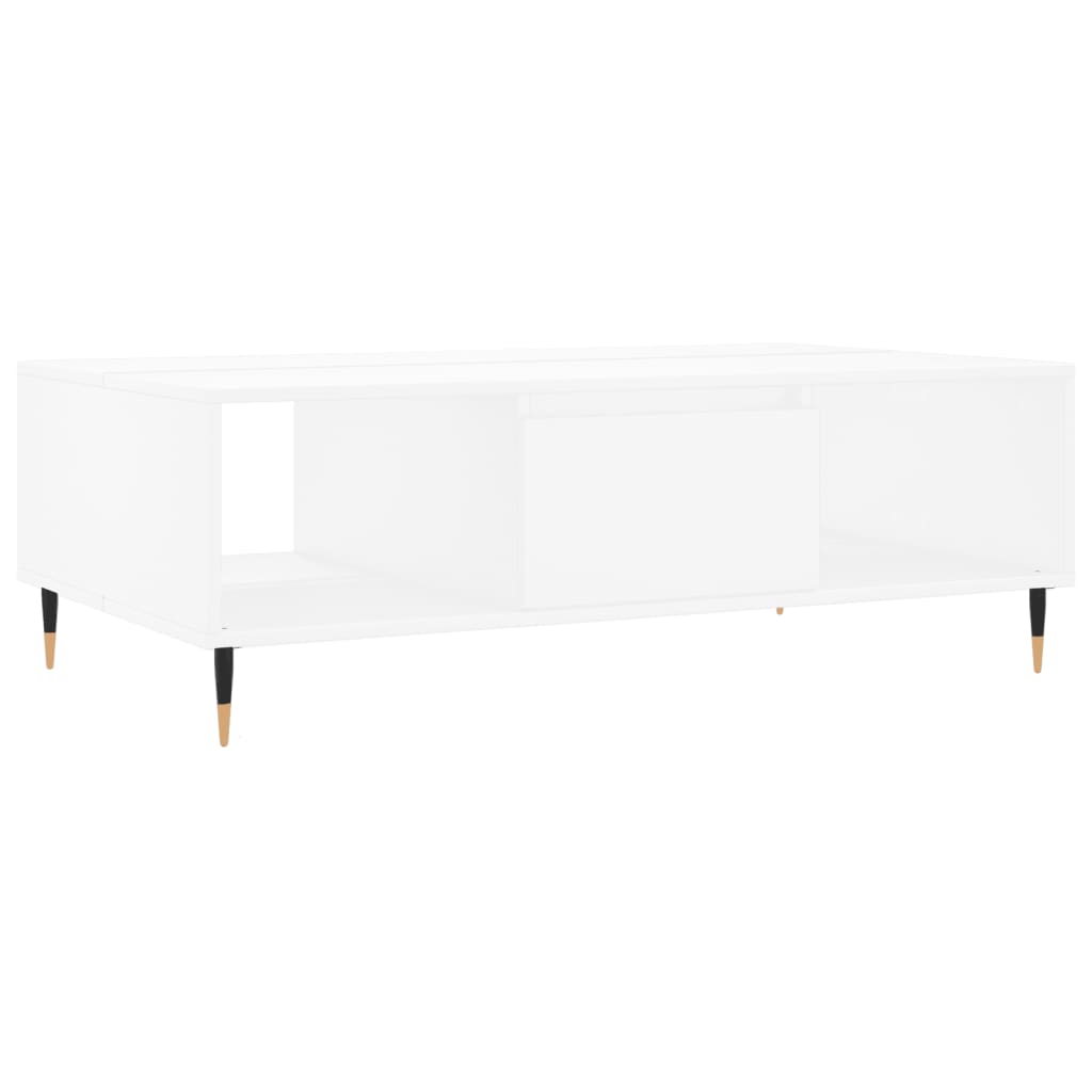 Salontafel 104x60x35 cm bewerkt hout wit is nu te koop bij PeponiXL, paradijselijk wonen!