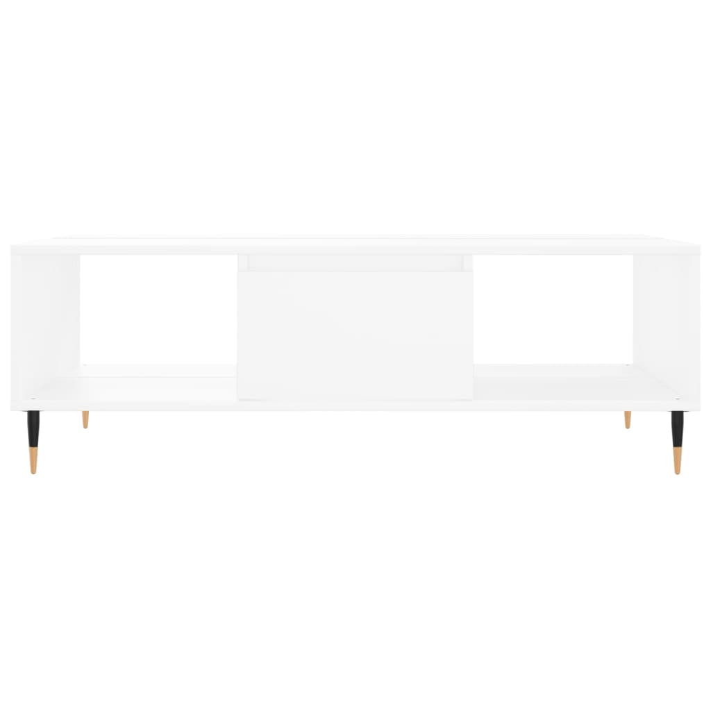 Salontafel 104x60x35 cm bewerkt hout wit is nu te koop bij PeponiXL, paradijselijk wonen!