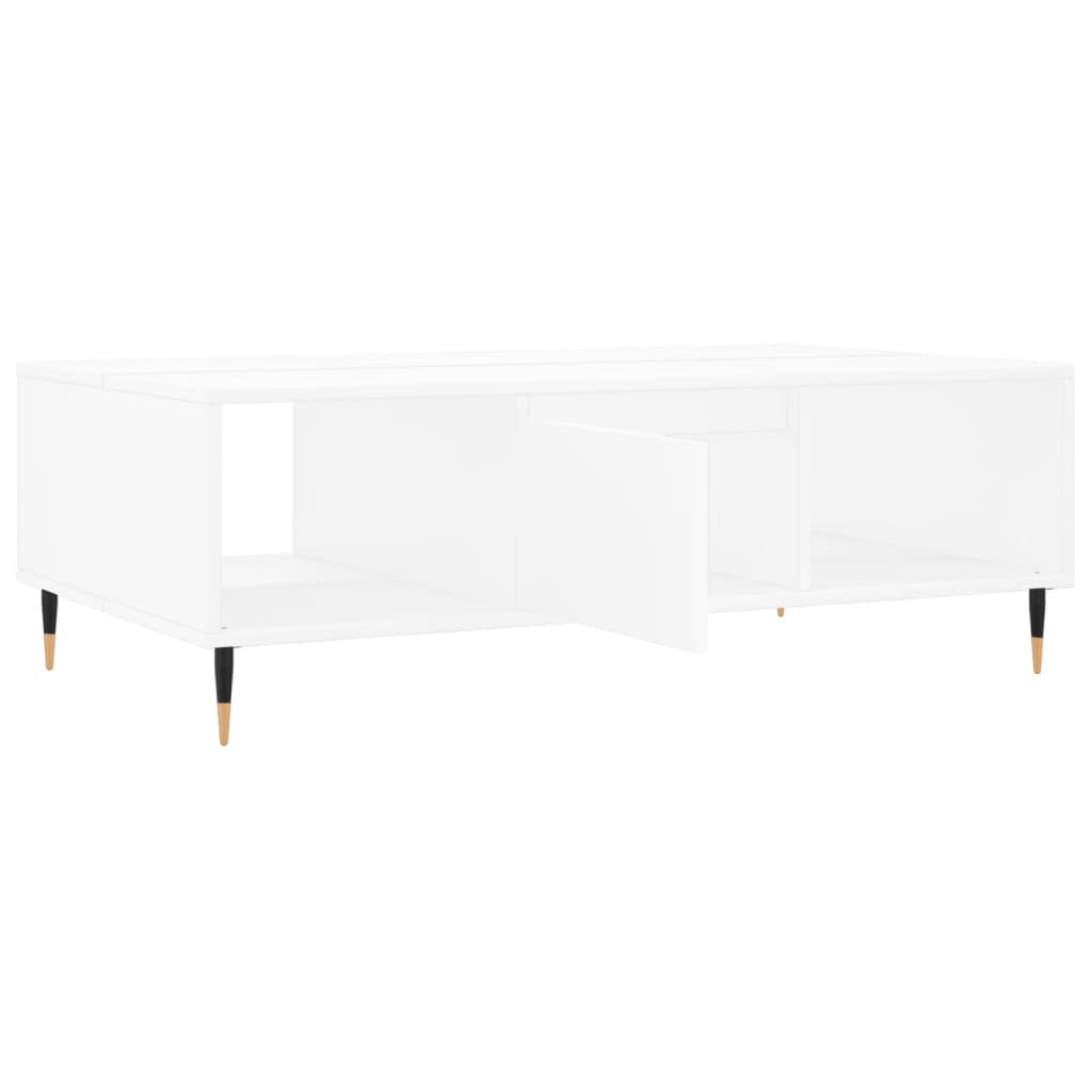 Salontafel 104x60x35 cm bewerkt hout wit is nu te koop bij PeponiXL, paradijselijk wonen!